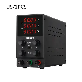 4Digits Switch Lab DC Power Supply Adjustable Digital Display Laboratory Practical Power Source 60V 5A
4Digits Switch Lab DC Power Supply Adjustable Digital Display Laboratory Practical Power Source 60V 5A