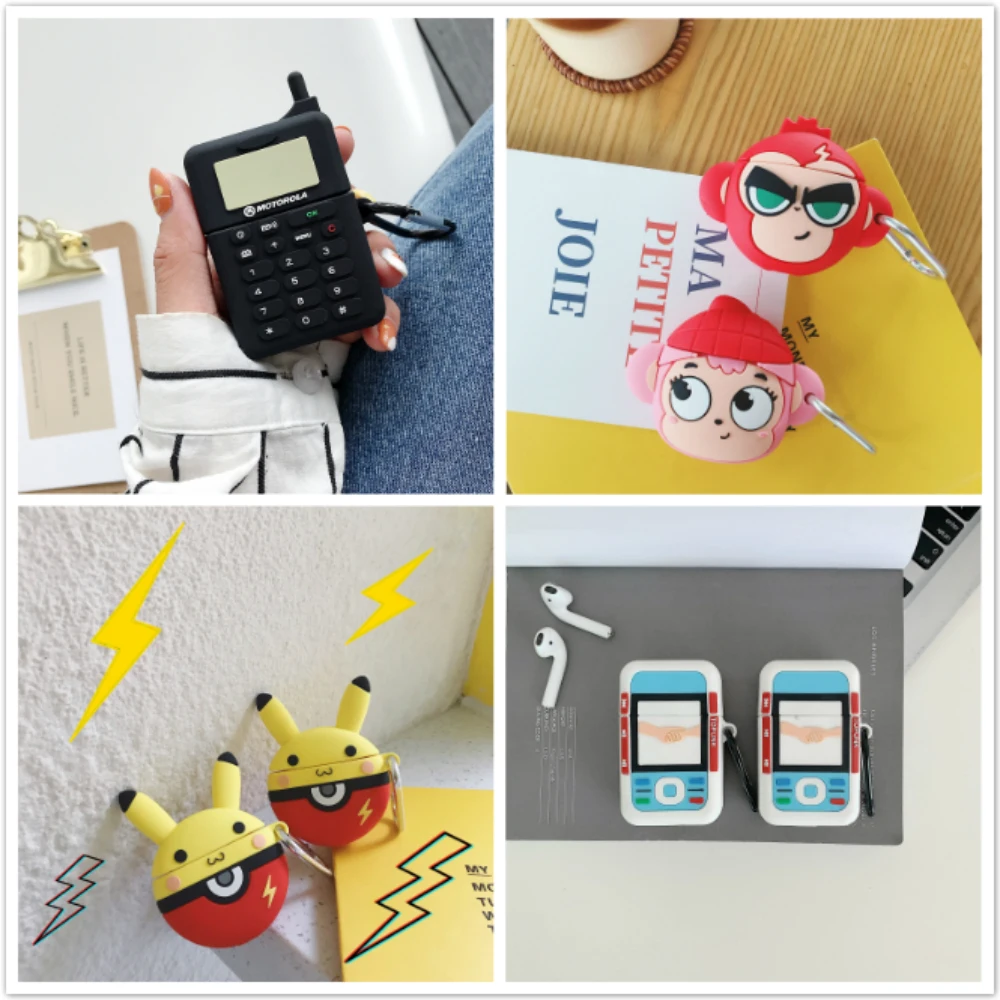 3D Phone Earphone Cases For Airpods 2 Case Silicone Bear Cute Cartoon Cover For Apple Air pods Case for Earpods Lovely Strap
3D Phone Earphone Cases For Airpods 2 Case Silicone Bear Cute Cartoon Cover For Apple Air pods Case for Earpods Lovely Strap