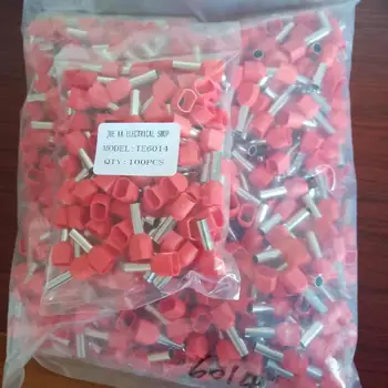 100pcs TE6014 Dual Crimp terminal Double Cord Terminal Copper Insulated Crimp terminal
100pcs TE6014 Dual Crimp terminal Double Cord Terminal Copper Insulated Crimp terminal