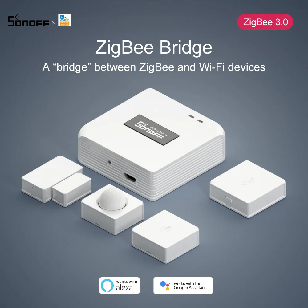 SONOFF ZBBridge Smart Zigbee Bridge Zigbee 3.0 APP Wireless Remote Controller Smart Work Sensors Work with Wi-Fi Via eWeLink
SONOFF ZBBridge Smart Zigbee Bridge Zigbee 3.0 APP Wireless Remote Controller Smart Work Sensors Work with Wi-Fi Via eWeLink