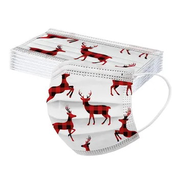 20pc Mouth Face Christmas Elk Snowman Snowflake Print Masks Comfortable Outdoor Cycling Protection Disposable Earloop Face Mask
20pc Mouth Face Christmas Elk Snowman Snowflake Print Masks Comfortable Outdoor Cycling Protection Disposable Earloop Face Mask