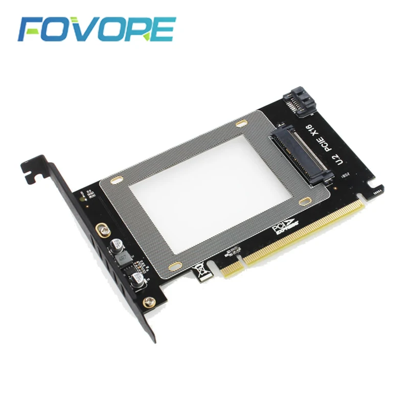 PCI-Express 3.0 4x X16 to U.2 SFF-8639 Adapter NVMe PCIe SSD PCI-e to U2 Card M.2 NGFF 2.5' SSD TO PCI-E X16 intel x4
PCI-Express 3.0 4x X16 to U.2 SFF-8639 Adapter NVMe PCIe SSD PCI-e to U2 Card M.2 NGFF 2.5' SSD TO PCI-E X16 intel x4