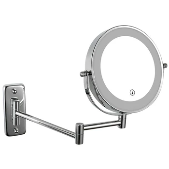 Wall-Mounted White Light Illuminated Contact Sn Light 3 Times nification 360° Rotating Makeup Mirror
Wall-Mounted White Light Illuminated Contact Sn Light 3 Times nification 360° Rotating Makeup Mirror