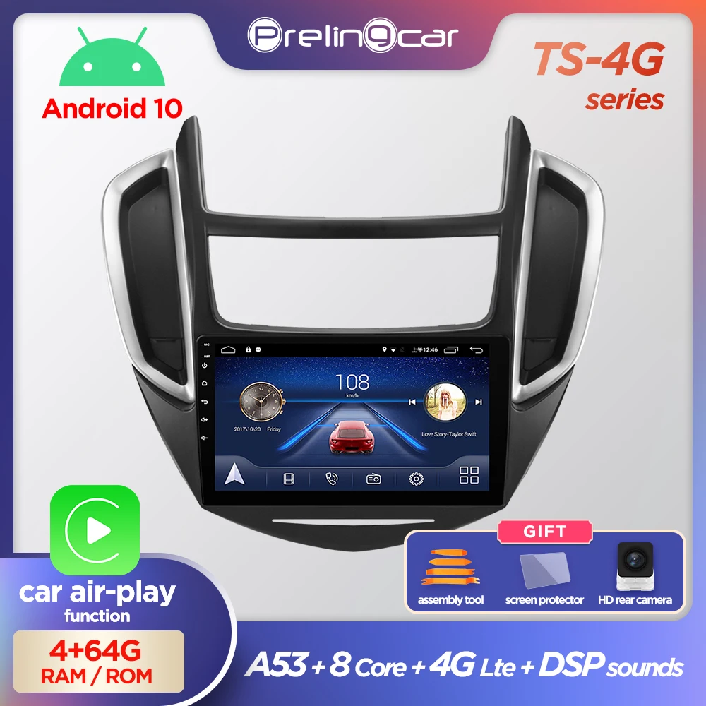 Автомагнитола Prelingcar 2 Din Android 10 0 без DVD мультимедийный видеоплеер GPS навигатор для