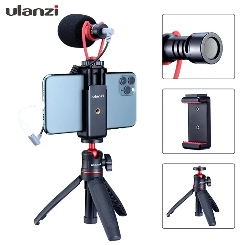 Ulanzi Vlog Setup Condenser Video Microphone Sairen Vlogging Mic with Ulanzi Tripod Mount Ulanzi VL49 Light for iPhone Huawei
Ulanzi Vlog Setup Condenser Video Microphone Sairen Vlogging Mic with Ulanzi Tripod Mount Ulanzi VL49 Light for iPhone Huawei