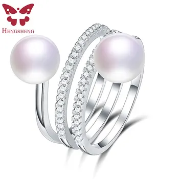 Double Pearl 8mm Genuine Natural Pearl Ring, 925 Sterling Silver Rings for Women Wedding Ring Wedding Rings Silver 925 Jewelry
Double Pearl 8mm Genuine Natural Pearl Ring, 925 Sterling Silver Rings for Women Wedding Ring Wedding Rings Silver 925 Jewelry