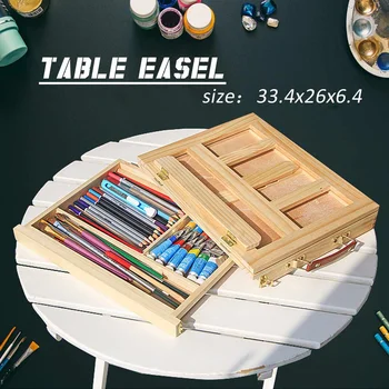 Table Easel Drawer Pine Wood Artist Easel Painting Stand Craft Art Sketching Box Board Desktop Durable Drawing Board
Table Easel Drawer Pine Wood Artist Easel Painting Stand Craft Art Sketching Box Board Desktop Durable Drawing Board
