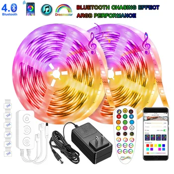 ARGB LED Strip Lights Set Chasing Effect Magic Dream Color Bluetooth APP 24 Keys RF Remote 12V Christmas Home Rope Decoration 
ARGB LED Strip Lights Set Chasing Effect Magic Dream Color Bluetooth APP 24 Keys RF Remote 12V Christmas Home Rope Decoration