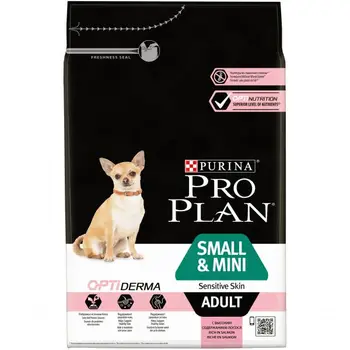 Сухой корм Purina Pro Plan для взрослых собак мелких и карликовых пород с чувствительной кожей, лосось с рисом, пакет, 3 кг
Сухой корм Purina Pro Plan для взрослых собак мелких и карликовых пород с чувствительной кожей, лосось с рисом, пакет, 3 кг