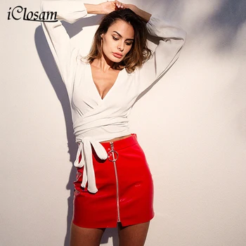 iClosam Sexy Pencil Skirts PU Leather Red Skirt Sexy Mini Skirt Club Stretch Bodycon Skirt Zipper High Waist Midi Skirts
iClosam Sexy Pencil Skirts PU Leather Red Skirt Sexy Mini Skirt Club Stretch Bodycon Skirt Zipper High Waist Midi Skirts