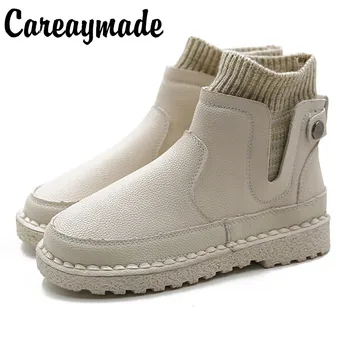 Careaymade-New hand crafted short boots, soft bottom comfortable flat bottom and ankle boots,the retro art mori girl Flats boots
Careaymade-New hand crafted short boots, soft bottom comfortable flat bottom and ankle boots,the retro art mori girl Flats boots
