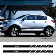 Наклейки для автомобильных дверей и боковых юбок 2 шт. Kia Sportage 3 4 Rio