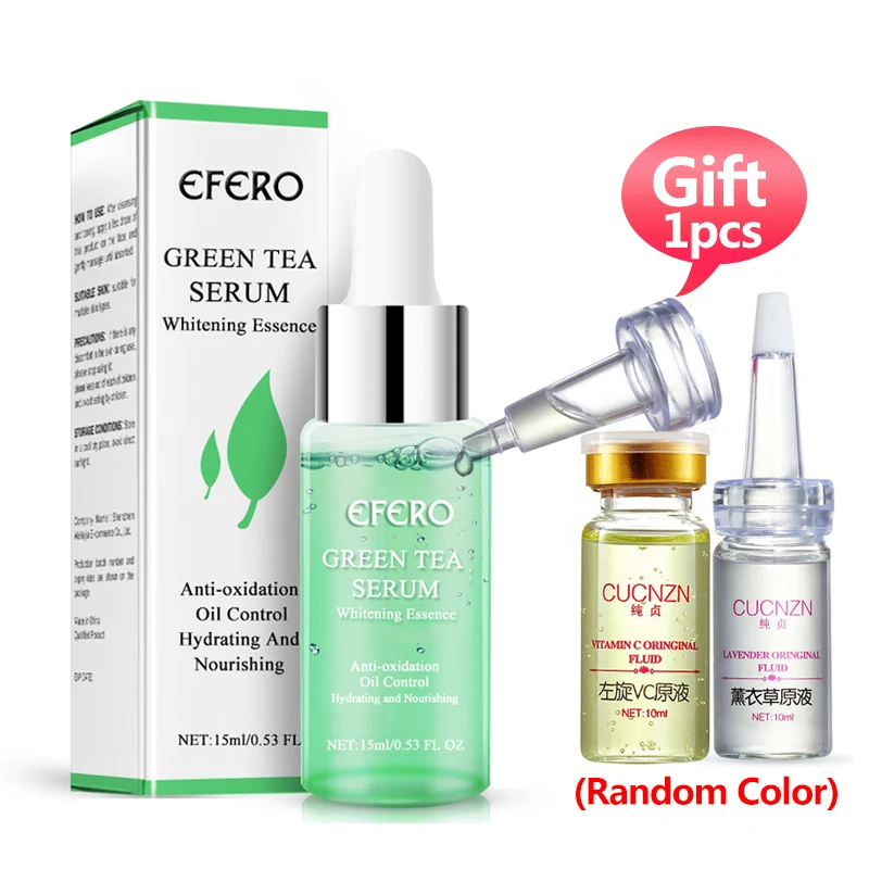 Green Tea Serum Essence for Skin Care Anti Acne Oil Control Face Serum Whitening Moisturizing Face Cream Shrink Pores Face Care
Green Tea Serum Essence for Skin Care Anti Acne Oil Control Face Serum Whitening Moisturizing Face Cream Shrink Pores Face Care
