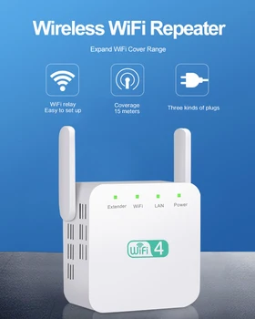 WiFi Repeater WiFi Extender 2.4G Wireless WiFi Booster WiFi Signal Amplifier WiFi Signal Repeater Wi-Fi 300Mbps
WiFi Repeater WiFi Extender 2.4G Wireless WiFi Booster WiFi Signal Amplifier WiFi Signal Repeater Wi-Fi 300Mbps