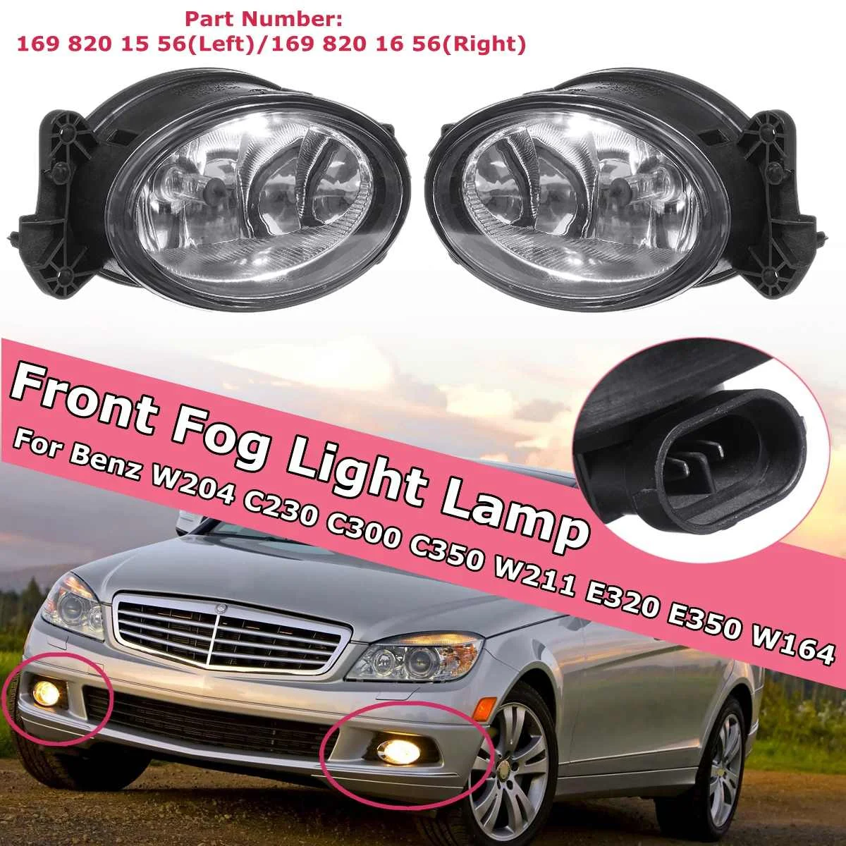 Car Front Bumper Left/Right Fog Light Lamp For MERCEDES BENZ C E G GL Cls M Class W204 C300 W211 E350 W219 Cls550 G500 W164
Car Front Bumper Left/Right Fog Light Lamp For MERCEDES BENZ C E G GL Cls M Class W204 C300 W211 E350 W219 Cls550 G500 W164