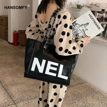 2020 Summer New Style Chain Bag Women's Lettered Handbag Shoulder Bag Versatile Big Bag Trend WOMEN'S Bag cross body bags
2020 Summer New Style Chain Bag Women's Lettered Handbag Shoulder Bag Versatile Big Bag Trend WOMEN'S Bag cross body bags