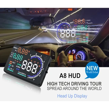 Car Head Up Display 5.5' A8 LED Windscreen Projector OBD Scanner Speed Fuel Warning Alarm Data Diagnostic Tool
Car Head Up Display 5.5' A8 LED Windscreen Projector OBD Scanner Speed Fuel Warning Alarm Data Diagnostic Tool
