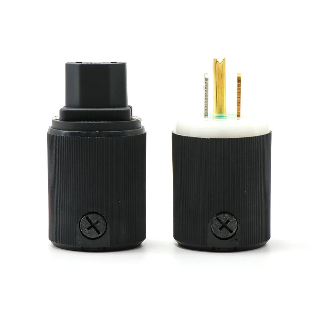 Pair Hubbell HBL8215G pure copper plated gold plated US version hifi power plug IEC Connecter
Pair Hubbell HBL8215G pure copper plated gold plated US version hifi power plug IEC Connecter