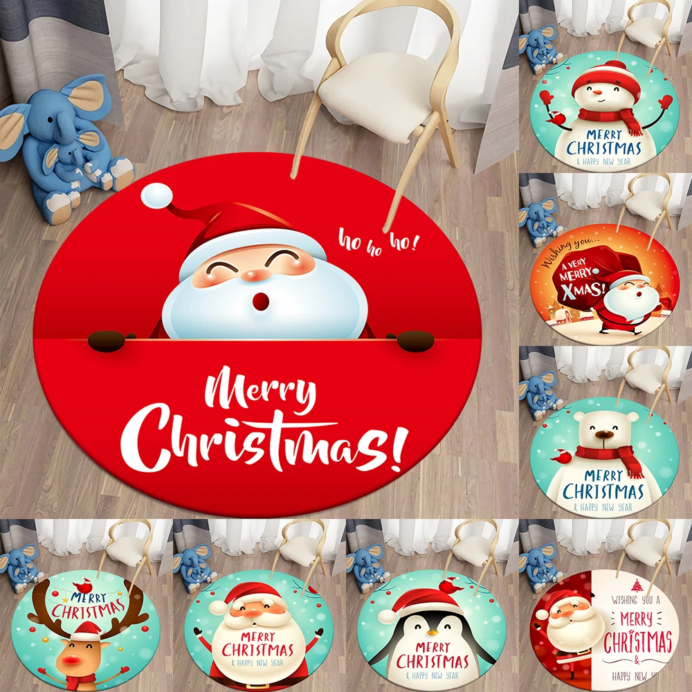 Christmas Round Carpet Santa Claus Area Rugs Kitchen Bedroom Carpet Living Room Children's Rugs Kids Play Mat Christmas Decor
Christmas Round Carpet Santa Claus Area Rugs Kitchen Bedroom Carpet Living Room Children's Rugs Kids Play Mat Christmas Decor