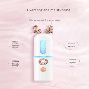 Portable Nano Hydrating Sprayer NegativeIon Introduction Handy Face Steamer Water Moisturizing USB Rechargeable SkinCare Machine
Portable Nano Hydrating Sprayer NegativeIon Introduction Handy Face Steamer Water Moisturizing USB Rechargeable SkinCare Machine