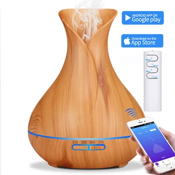 550ml Smart Wifi Wireless Aroma Essential Oil Diffuser Aromatherapy Air Humidifier Compatible with Alexa and Google Home gift
550ml Smart Wifi Wireless Aroma Essential Oil Diffuser Aromatherapy Air Humidifier Compatible with Alexa and Google Home gift