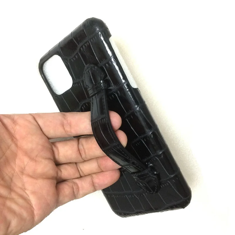 10pcs Lot Bluk Genuine leather strap holder case for iPhone 11 Pro Max phone cases new 2019 luxury crocodile thin hard cover
10pcs Lot Bluk Genuine leather strap holder case for iPhone 11 Pro Max phone cases new 2019 luxury crocodile thin hard cover