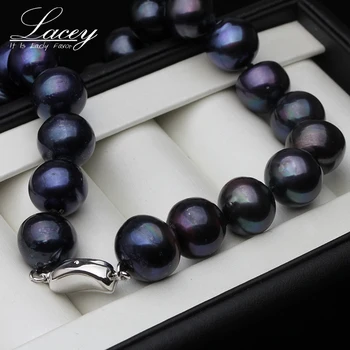 11-12mm Big Freshwater Pearl Necklace For Women,Black Real Near Round Pearl Charm Necklace 925 Silver Gift
11-12mm Big Freshwater Pearl Necklace For Women,Black Real Near Round Pearl Charm Necklace 925 Silver Gift