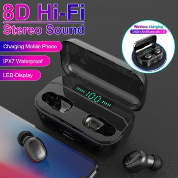 TWS Earphones With Microphone Wireless Earbuds Bluetooth v5.0 Earphone Case 3500mAh Wireless Charging For Phone Gaming Headset
TWS Earphones With Microphone Wireless Earbuds Bluetooth v5.0 Earphone Case 3500mAh Wireless Charging For Phone Gaming Headset