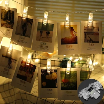 10/20/40 LED Garland Card Photo Clip Led String 1.5/3/5M Fairy Lights Battery Operated Christmas Garlands Wedding Decoration
10/20/40 LED Garland Card Photo Clip Led String 1.5/3/5M Fairy Lights Battery Operated Christmas Garlands Wedding Decoration