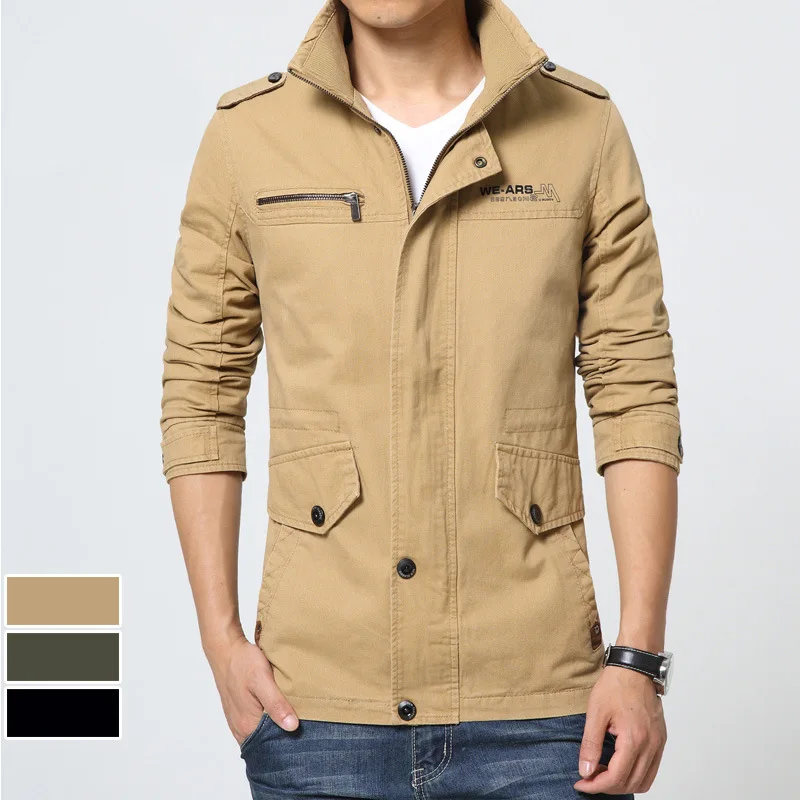 Men Jacket Pure Cotton Outdoor Men'S Wear Autumn And Winter Trench Coat Casual Jacket Coat Daddy Clothes 6658
Men Jacket Pure Cotton Outdoor Men'S Wear Autumn And Winter Trench Coat Casual Jacket Coat Daddy Clothes 6658