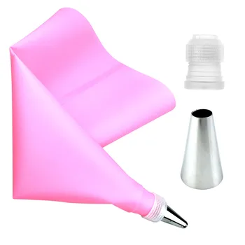 3PCS/Set Silicone Icing Piping Tips Cream Pastry Bag + 1PC Stainless Steel Nozzle Pastry Tips Converter DIY Cake Decorating Tool
3PCS/Set Silicone Icing Piping Tips Cream Pastry Bag + 1PC Stainless Steel Nozzle Pastry Tips Converter DIY Cake Decorating Tool