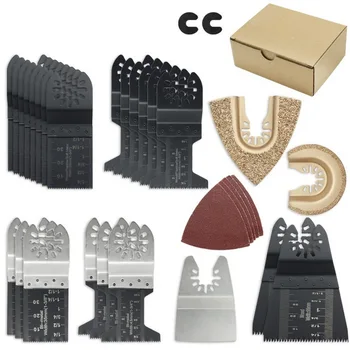 32PCS Multi-Function Bi-metal Precision Saw Blade Oscillating Multitool Saw Blade for Renovator Power Cutting Multimaster Tools
32PCS Multi-Function Bi-metal Precision Saw Blade Oscillating Multitool Saw Blade for Renovator Power Cutting Multimaster Tools