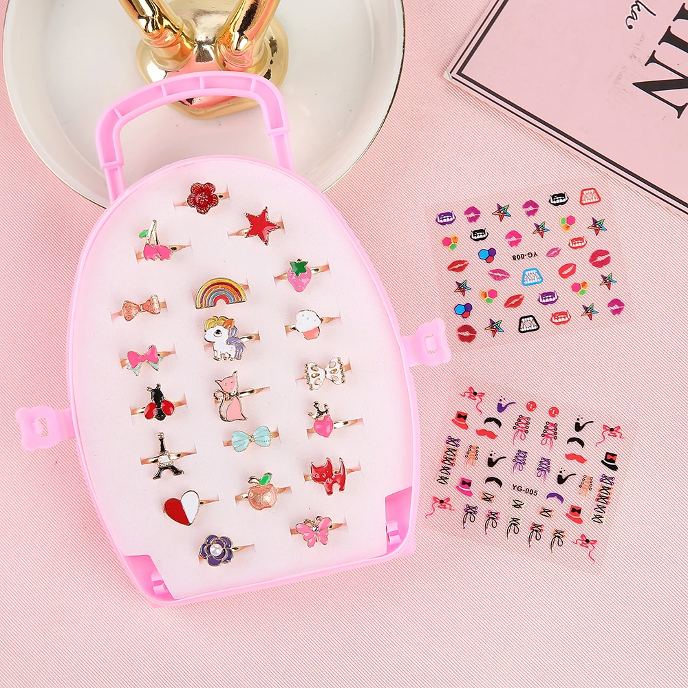 JUNWEISPIN 20PCS Kids Children's Little Girl Jewelry Adjustable Ring in Box Girl Pretend Play and Dress Up Ring Random Shapes
JUNWEISPIN 20PCS Kids Children's Little Girl Jewelry Adjustable Ring in Box Girl Pretend Play and Dress Up Ring Random Shapes