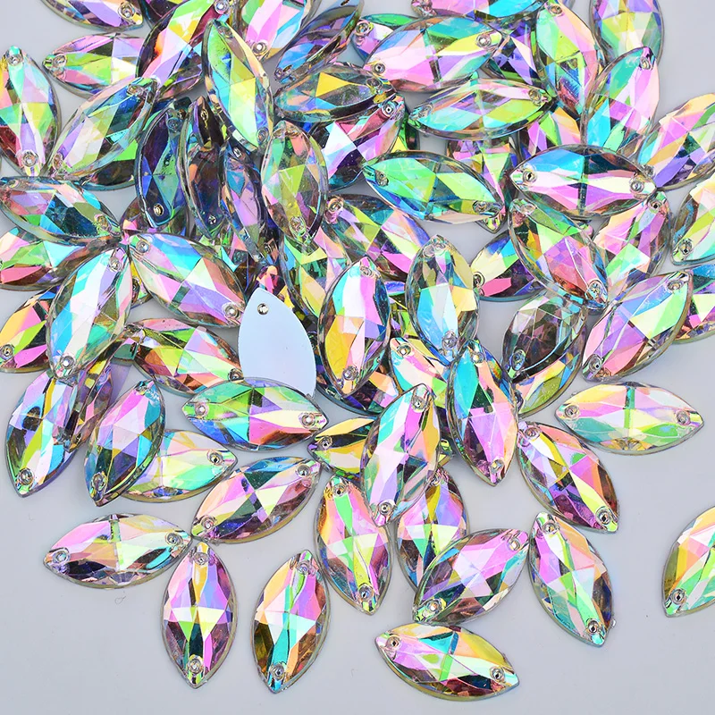 JUNAO-6-12mm-9-18mm-Sewing-Crystal-AB-Horse-Eye-Rhinestone-Applique-Flatback-Acrylic-Strass-Crystal (2)