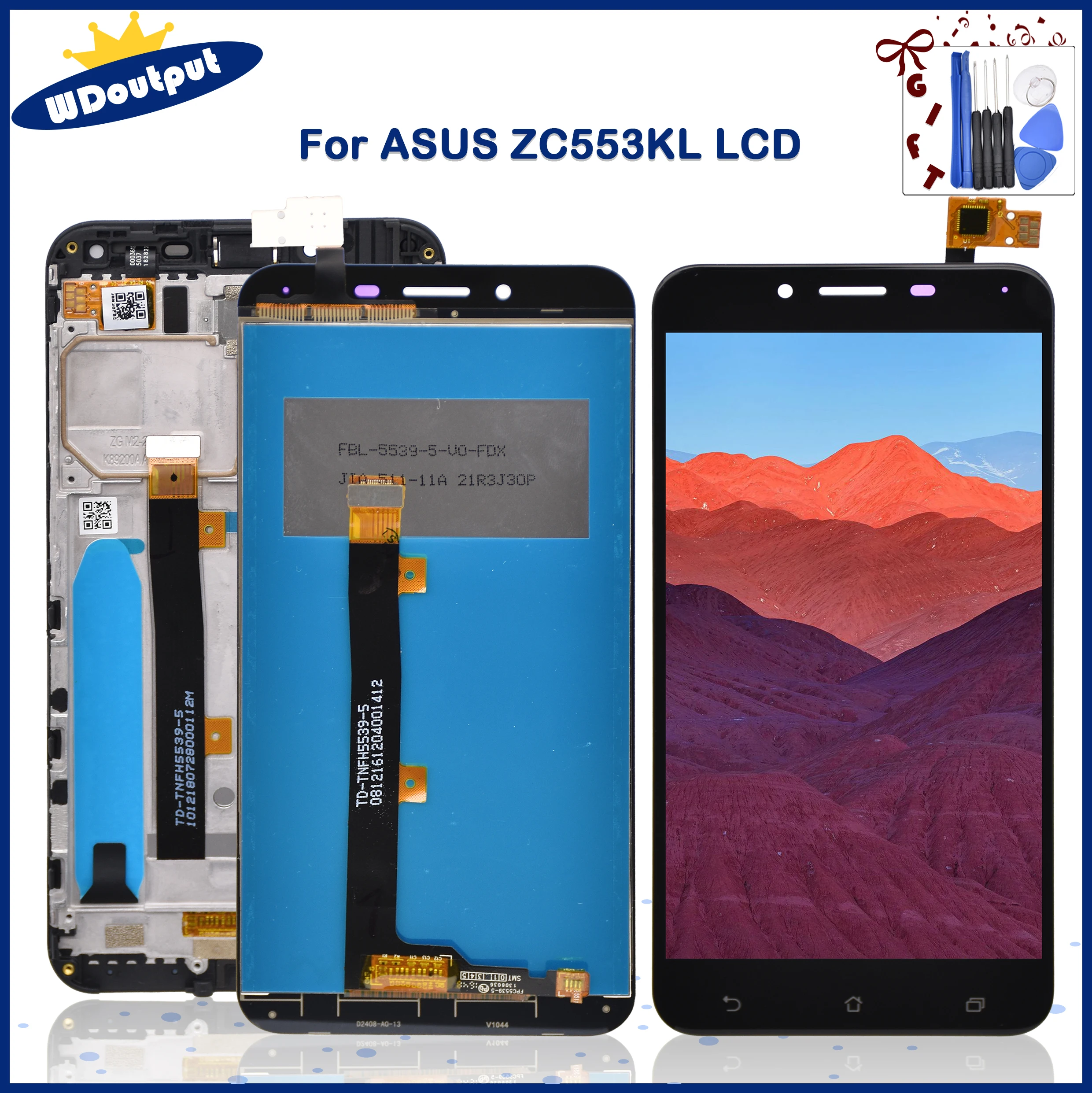 ЖК-дисплей 5 дюйма для Asus Zenfone 3 Max ZC553KL X00DD панель сенсорного экрана в сборе с рамкой