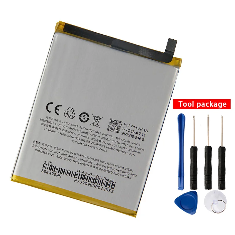 Original High Quality BA711 Battery For Meizu Meilan 6 M6 M711Q M711C M711 3090mAh
Original High Quality BA711 Battery For Meizu Meilan 6 M6 M711Q M711C M711 3090mAh