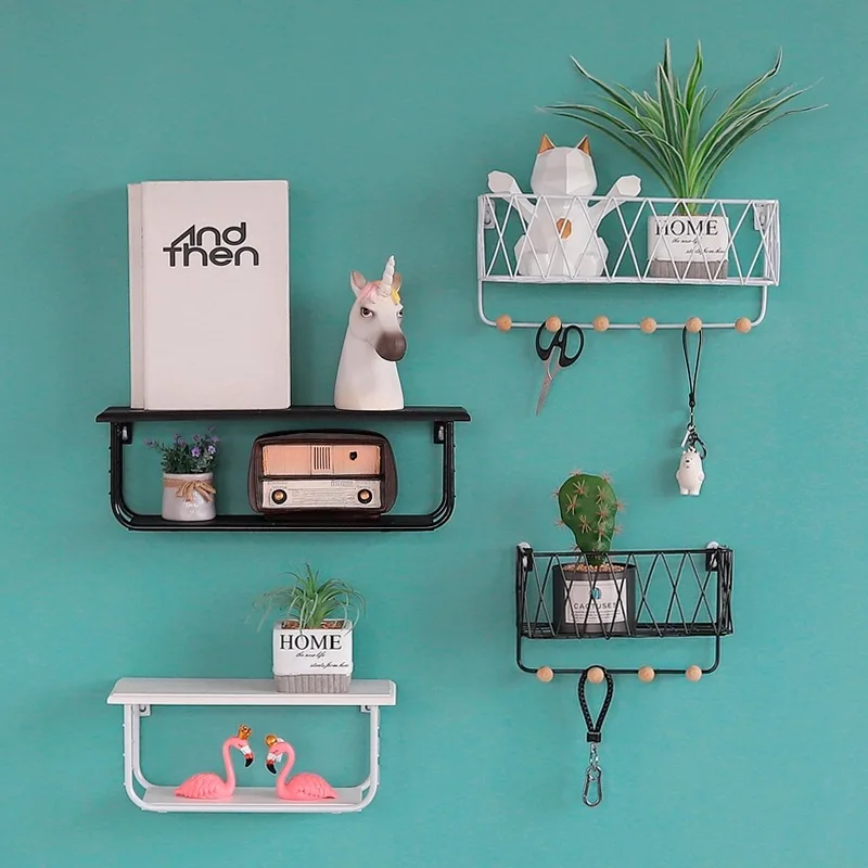 Creative Multifunctional Storage Rack Home Wall Decoration Metal Key Hanging Basket Sundries Storage Shelf Bed Frame
Creative Multifunctional Storage Rack Home Wall Decoration Metal Key Hanging Basket Sundries Storage Shelf Bed Frame
