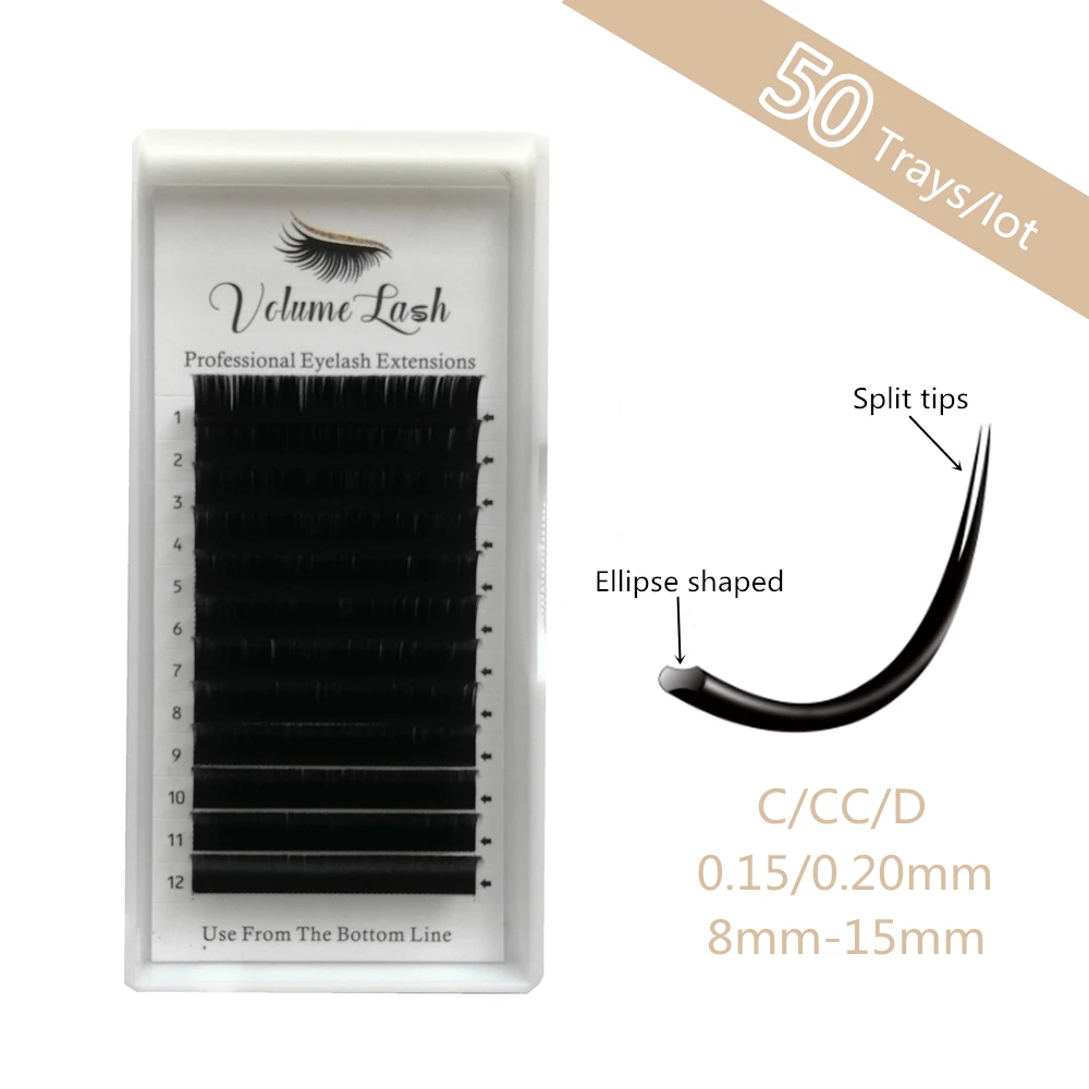 False Eyelashes Split Tips Ellipse Flat Lashes 0.15/0.20mm Matt Makeup Eyelash Extensions 50 Trays Wholesale Price
False Eyelashes Split Tips Ellipse Flat Lashes 0.15/0.20mm Matt Makeup Eyelash Extensions 50 Trays Wholesale Price