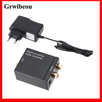 Grwibeou RCA R/L Digital to Analog Audio Converter Coaxial to Analog Adapter DAC Aamplifier output Optical Digital Audio SPDIF
Grwibeou RCA R/L Digital to Analog Audio Converter Coaxial to Analog Adapter DAC Aamplifier output Optical Digital Audio SPDIF