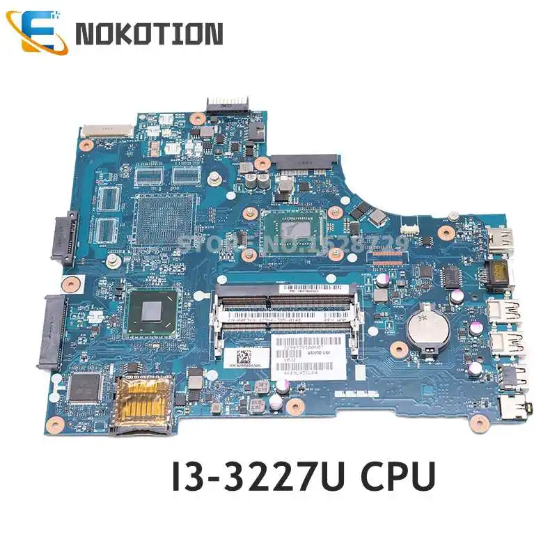 Фото NOKOTION For Dell Inspiron 15 3521 5521 Laptop Motherboard i3-3227U/i3-3217U CPU 0FTK8 00FTK8 CN-00FTK8 VAW00 LA-9104P | Компьютеры и
