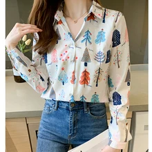 LJSXLS 2021 Print Turn-down Collar Blouse Fashion All-match Long Sleeve Top Chiffon Women Shirts Spring Autumn Camisas De Mujer
LJSXLS 2021 Print Turn-down Collar Blouse Fashion All-match Long Sleeve Top Chiffon Women Shirts Spring Autumn Camisas De Mujer