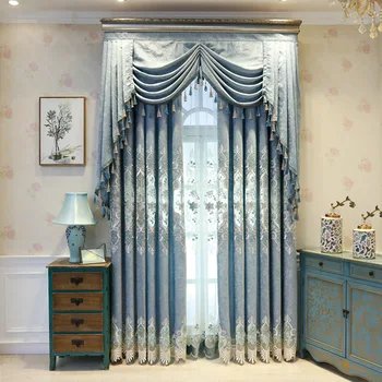 Nordic High-end European Embroidery Shade Curtains for Living Dining Room Bedroom.
Nordic High-end European Embroidery Shade Curtains for Living Dining Room Bedroom.