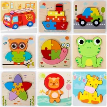 3D Wooden Puzzles Baby Early Educational Learning Toy Animals Traffic Cognition Tangram Jigsaw Puzzle For Children Baby Toys
3D Wooden Puzzles Baby Early Educational Learning Toy Animals Traffic Cognition Tangram Jigsaw Puzzle For Children Baby Toys