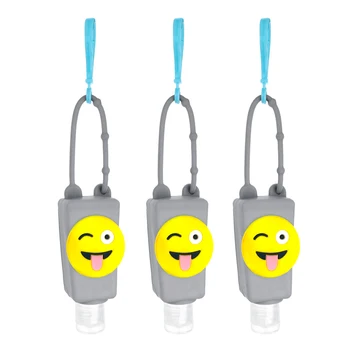 30ML Cartoon Silicone Case Portable Hand Sanitizer PET Bottle Keychain Charm Child Safety Antibacterial Gel Trapezoid Bottle
30ML Cartoon Silicone Case Portable Hand Sanitizer PET Bottle Keychain Charm Child Safety Antibacterial Gel Trapezoid Bottle