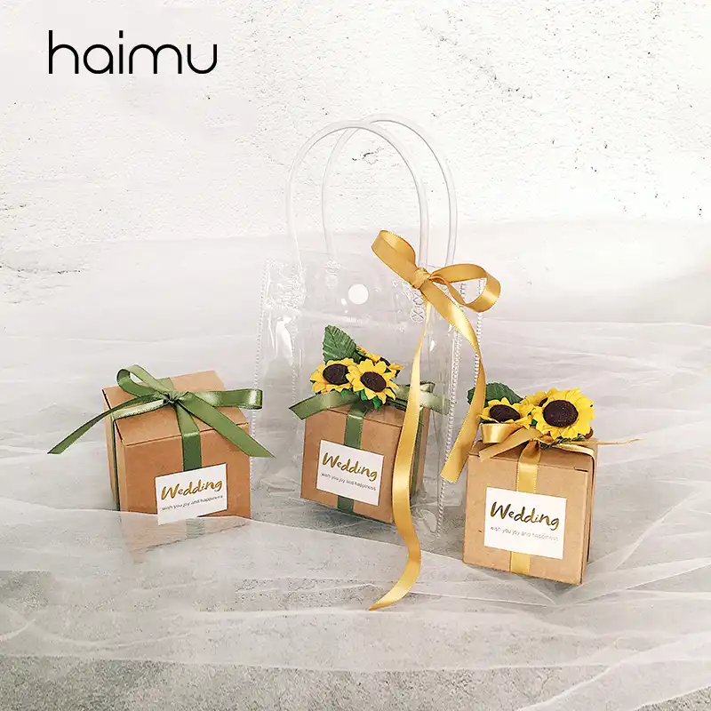 paper small square box happy birthday party gifts box wedding