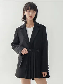 Single breasted coat high quality black blazer chic casual blazer women long sleeve spring jacke women
Single breasted coat high quality black blazer chic casual blazer women long sleeve spring jacke women