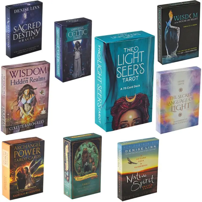 Full English Tarots Cards Deck Oracle Guidance Divination Fate Playing Card Family Friend Party Board Game Entertainment
Full English Tarots Cards Deck Oracle Guidance Divination Fate Playing Card Family Friend Party Board Game Entertainment