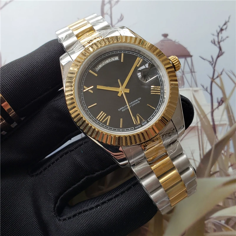 AAA watch automatic men's watch 361L stainless steel double date luxury men's mechanical watch waterproof
AAA watch automatic men's watch 361L stainless steel double date luxury men's mechanical watch waterproof