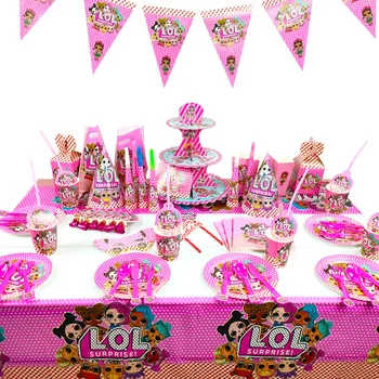 LOL surprise dolls Birthday lols Party theme Decoration Supplies Holiday Cup Plate Spoon Cake Stand Activity Event Kid girl Gift
LOL surprise dolls Birthday lols Party theme Decoration Supplies Holiday Cup Plate Spoon Cake Stand Activity Event Kid girl Gift