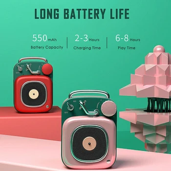Etro Bluetooth Speaker, Portable Mini Nostalgic Vintage Subwoofer, Microphone Aluminum Body Music Player Mini Cannon(Red)
Etro Bluetooth Speaker, Portable Mini Nostalgic Vintage Subwoofer, Microphone Aluminum Body Music Player Mini Cannon(Red)